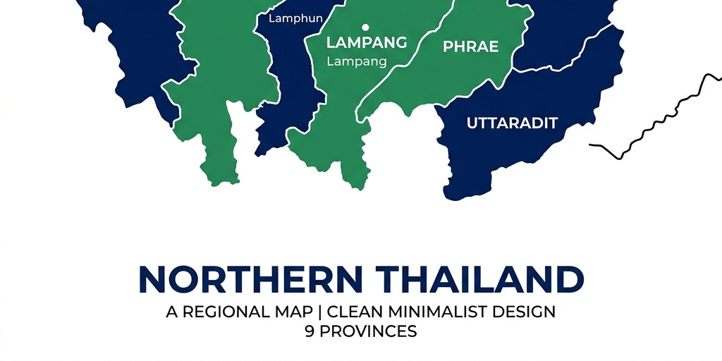 แผนที่ประเทศไทย ภาคเหนือตอนล่าง